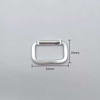 D-Rings/O Ring Aluminum Hook Square Shape Carabiner Straight Hardware Many Types Sizes for Keychain