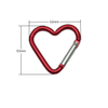 Fashion Aluminum Hook Heart Shape Aluminum Carabiner for Keychain Customized Color
