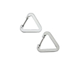 New Style Triangle Shape Aluminum Hook Flat Carabiner Clip for Keychain Logo Customized