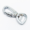 Zinc Alloy Chrom Plated Dog Leash Swivel Carabiner Eyelet Snap Hook With Screw Gancho Perro Dog Snap Hook