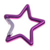 Fashion Style Colorful Aluminum Snap Hook Small Multi-function Star Shape Lightweight Carabiner Clip