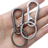 Zinc Alloy Gun Color Simple Lock Carabiner Car Lock Ring Keychain Hook