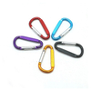 5x50 Aluminum Springs Flat Design Aluminum 6061Climbing Clip Aluminum Snap Hook Colorful Keychain