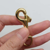 High Quality Solid Brass Snap Hook with Swivel Eyelet for Key Chain Heavy Duty Flag Pole Accessory Dog Clip Equipment