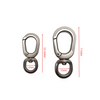High Quality Zinc Alloy Swivel Snap Hook Oval Ring Keychain Buckle for Dog Leash