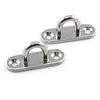 AISI304 Stainless Steel Marine Rowing Boat Sailboat Oblong Pad Eye Plate Rigging Plate
