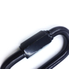 BT-508 Steel Economical Black Paint Metal Climbing Screw Carabiner Hook Black Quick Link