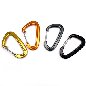 BT-A1303 Outdoor Activity Black 12kn Aluminum Wire Gate Hammock Carabiner