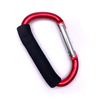 BT-007 Aluminum 6061Sponge Liberate Moms Hands 14cm Big D Shape Carabiner Large Baby Stroller Hook