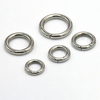 BT-56 Spring Round Circle Snap Clip Hook O Ring Keychain Key Ring Carabiner Snap Hook Small Metal Clasp O Rings for Bags