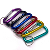 BT-A88 6pcs Round 78mm Karabiner Custom Logo Keychain Aluminum Hooks With Key Ring Carabiner D Clip 3" Gold Carabiner