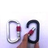 High-Strength Aluminum 7075 Snap Hook Carabiner with Screw Lock Heavy Duty Climbing Hook