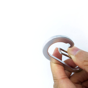 6x60MM Aluminum Snap Hook Promotional Keychains Carabiners Pet Supplier Pet Leashes Hook Dress Button