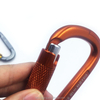 BT-2458 D Shaped Colorful Tensile Aluminum 25KN Carabiner for Climbing Auto Locking Carabiner Spring Gate