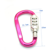 Wholesales D Type Lock Carabiner Mountaineering Buckle Hooks ,Backpack Combination Lock Hook ,Snap Hook With Lock