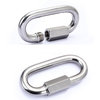 304 316 Stainless Steel Oval Quick Links Safety Snap Hook Climbing Carabiner Lock Buckle M6 M8 M10