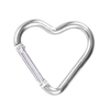 Aluminum Heart Shape Spring Carabinas Key Hook Spring Clip Karabiner Keychain Snap Hook