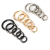 BT-56 Zinc Alloy Sliver Gun Key Metal Circle Snap Clip Hook O-ring Spring Gate Round Hook Carabiner Bag Hardware Accessories 50m