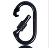 10x100mm Snap Hooks Sling Clips Black Snap Hooks Wholesale 22kn Climbing Carabiners Safety Hook Lettering Printing Custom