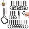5MM Screw Steel Electric Galvanized Eye Bol Heavy Duty Hooks for Hanging Christmas Lights Hanging Hook Planting Hanging Hook