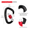 BT-AF812 Climbing Locking Carabiner Screw D Shape Aluminum 7075 25KN Safety Hook