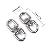 China Supplier Rigging Hardware Nickel Plated Stainless Steel Double Ended Eye Rotating Carabiner Hook Ceiling Hooks