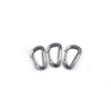 New Style Aluminum Climbing D Shape Carabiner 60mm Small Hook Custom Logo Carabiner Mosquetones Spring Snap Hooks