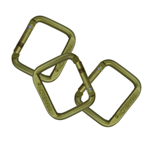 Wenzhou Bai Te Rigging Hardware Square Bronze Aluminum Small Carabiner Clips Sanp Hook Key Chain