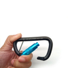 Carabiner Aluminum Screw Locking Gate Heavy Duty D-shape for Hiking Industrial camping Safety mosquetones de escalada de 5kn