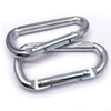 BT-244A Heavy Duty Custom Galvanized Safety Spring Silver Flat Quick Release Carabiner Snap Hook