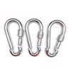 BT-245S Din 5299 Form D 8cm Galvanized Screw Hook Lock Steel Carabiner Industrial Hooks