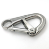 Stainless Steel 304/316 Metal Carabiner Safety Release Pressure Spring Rope Dual Lock Hook Spring Ring Clasps Double Safety Hook