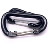 Aluminum 5KN Black Laser Logo Wiregate Metal Snap Hook Spring Clamp Hook Karabiner