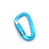 Snap Hooks Wholesale Carabiner 12kn Aluminum D Type Buckle Hanging Auto Locking Carabiner Screw Hammock