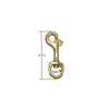 High Quality Solid Brass Snap Hook with Swivel Eyelet for Key Chain Heavy Duty Flag Pole Accessory Dog Clip Equipment