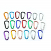 Factory Wholesale D Shaped Aluminum Snap Hook Safety Carabiner Clip with Flat