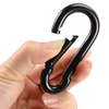 Factory Direct Gourd Shape Snap Hook Black Spray-paint Carabiner Rope Outdoor Hanging Accessory Hammock