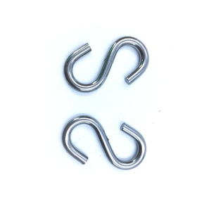 BT-90 6mm Kitchen Clothing Cloak Silver Hanger Hat Garment Display Stainless Steel 304 Silver Metal S Hook