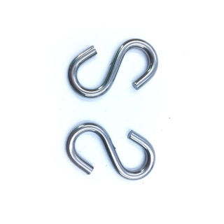 BT-90 6mm Kitchen Clothing Cloak Silver Hanger Hat Garment Display Stainless Steel 304 Silver Metal S Hook