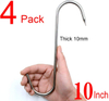 BT-S896S Custom Single Head Sharp Meat Hooks for Refrigerated Trucks SS304 Butcher Stainless Steel S Hook