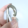 Multi-Purpose 5KN Aluminum Tool Hook Sandblasted Anti-Slip Surface Carabiner for Tools, Keys and Outdoor Gear