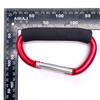 BT-007 Aluminum 6061Sponge Liberate Moms Hands 14cm Big D Shape Carabiner Large Baby Stroller Hook