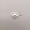 15mm/20mm/25mm Triangle Aluminum Buckle for Dog Harness Metal Pet Chest Strap Accessory with Three Hole