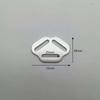 15mm/20mm/25mm Triangle Aluminum Buckle for Dog Harness Metal Pet Chest Strap Accessory with Three Hole