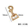 BT-B03 Clips Straps Carabiner High Polish Lock Antique 20mm Brass Swivel Snap Brass Wallet Hooks