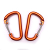 BT-L50 Wire Gate 5KN Hammock Camping Hooks 80mm Carabiner Custom Logo Aluminum Caribeaner Clip