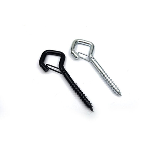 Screw Hooks for Indoor Outdoor String Lights Safety Buckle Design Q Hanger Hooks Wall Cabinet Ceiling Hanger Hooks