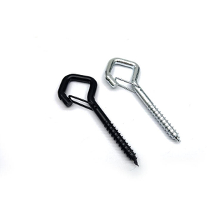 Screw Hooks for Indoor Outdoor String Lights Safety Buckle Design Q Hanger Hooks Wall Cabinet Ceiling Hanger Hooks