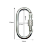 High Quality 25KN Screw Carabiner O Shape Carabiner for Hiking,Climbing,Hammock