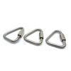 Camping Outdoor Carabiner Stainless Steel Climbing Triangle Quick Link Locking Carabiner Hanging Hook Buckle Hiking Multi Tool